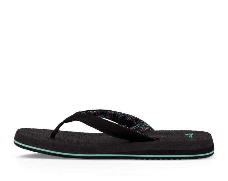 Sanuk Yoga Paradise 2 Women's Flip Flops Black | Canada 5ILH